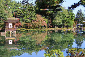 霞ヶ池・兼六園（石川県・金沢市）