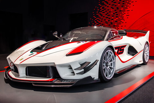 Ferrari car model FXX-K Evo of 2017 in the Ferrari museum