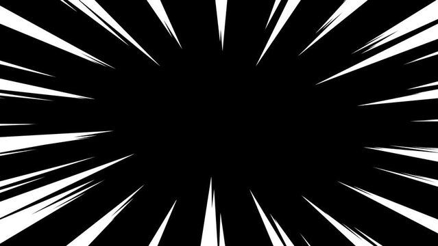 Fast zoom effect fast moving lines for shock decoration