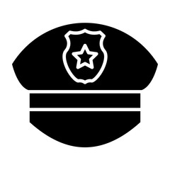 Police Cap Icon Style