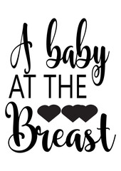 a baby at the breast