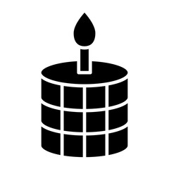 Scented Candle Icon Style