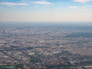 Aerial view of Paris