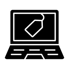 Laptop Sale Icon Style