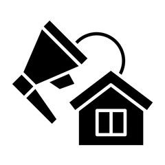 House Marketing Icon Style