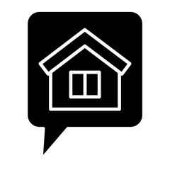 House Chat Icon Style