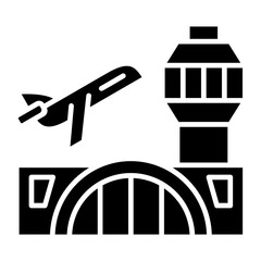 Fototapeta premium Airport Icon Style
