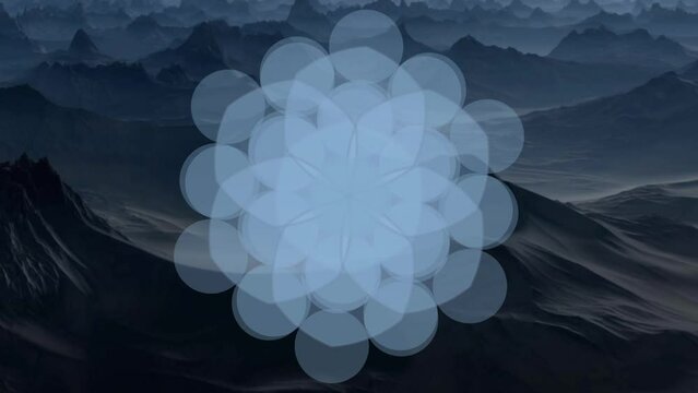 Light Blue Mandala Breathwork Animation