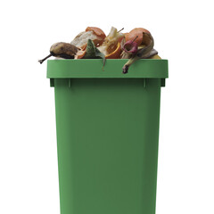 PNG file no background Recycling bin full of organic waste