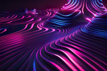 3d render, abstract background, glowing, background pattern, illustration with purple water