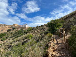 Hiking path towards the viewpoint of Faro del Albir