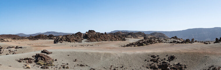 San Jose MInes trail starting point panorama in Teide National Park