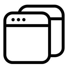 Editable windows ui icons vector illustrations