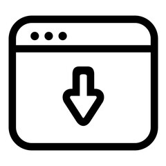 Editable windows ui icons vector illustrations