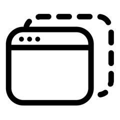 Editable windows ui icons vector illustrations