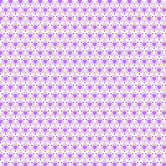 Abstract light pastel mosaic pattern with geometric flowers minimal delicate lilac, violet and white colors