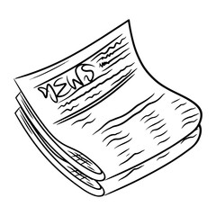 Vector Sketch Book, Paper, News, Ilustration