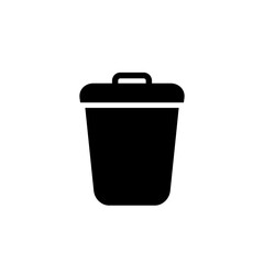 Trash icon vector design logo template