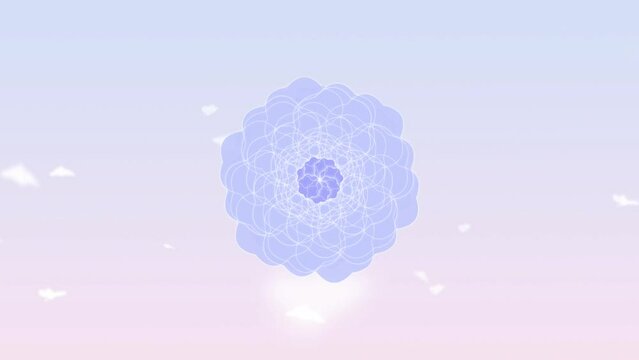 Periwinkle Flower Breathwork Meditation Animation