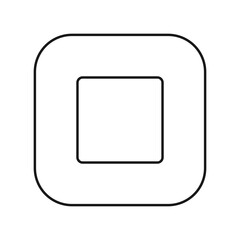 Stop icon. Multimedia symbol modern, simple, vector, icon for website design, mobile app, ui. Vector Illustration