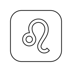 Leo icon. Astrology symbol modern, simple, vector, icon for website design, mobile app, ui. Vector Illustration