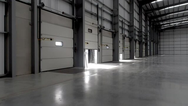 Warehouse Interior Shutter Doors Opening