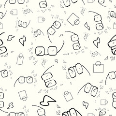 Seamless floral pattern Vector set of seamless patterns flower minimal Style.