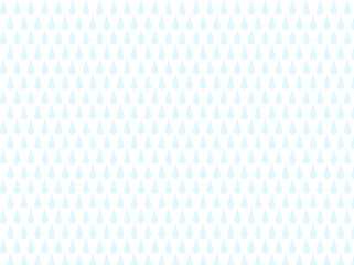 雨のしずく柄の背景(白色と水色)