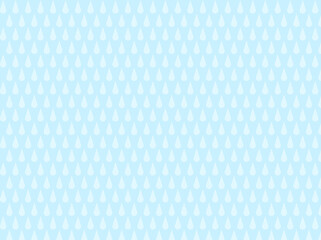 雨のしずく柄の背景(青色と水色)