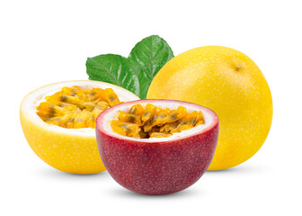 Passion fruit isolated on transparent png