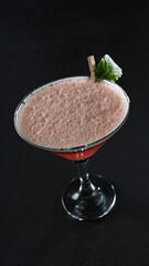 Classic cocktail Clover club, mixology, bar, restaurant, close-up