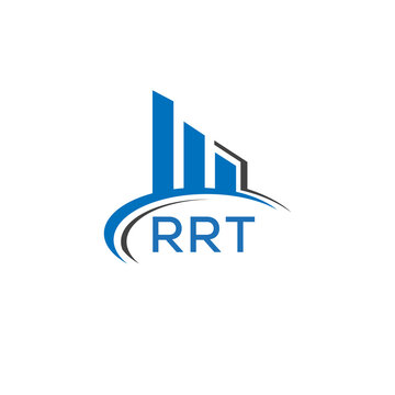 RRT letter logo. RRT blue image. RRT Monogram logo design for entrepreneur and business. RRT best icon.	
