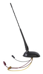 Close view of external radio antenna of a car. Spare parts for vehicle catalog.