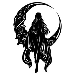 Simple character silhouette design