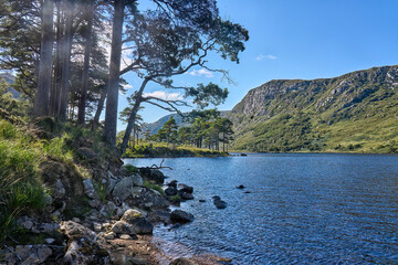 landscape at Lough Beagh in the Glenveagh National park, near Churchill, Donegal, northern Republic of Ireland