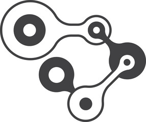 Links and Connections illustration in minimal style