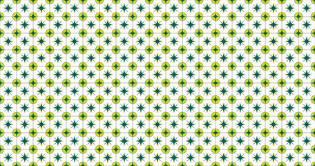 Seamless decorative tile pattern with geometric shapes