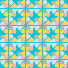 Seamless vector pattern. Background texture in geometric ornamental style. 