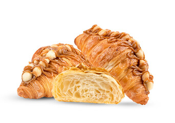 Croissant isolated on transparent png