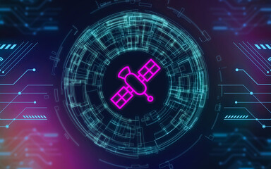 A satellite connecting people from all over the world.