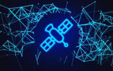 A satellite connecting people from all over the world.