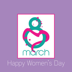 8 march women's day, 8 March banner. Background Design. Template for advertising, web, social media and fashion ads. Header for poster, flyer, greeting card, web site vector Illustration.