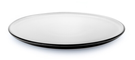 empty plate isolated on white background.