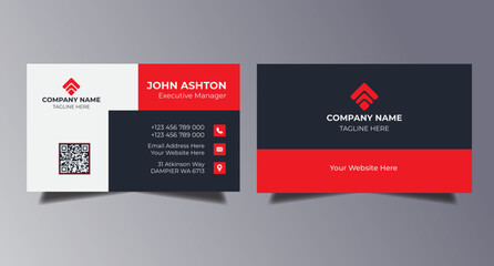 professional abstract Modern business card design template