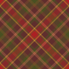 Plaid pattern vector. Check fabric texture. Seamless textile design for clothes, paper print.