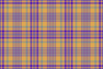 Background plaid tartan. Fabric seamless pattern. Vector textile check texture.