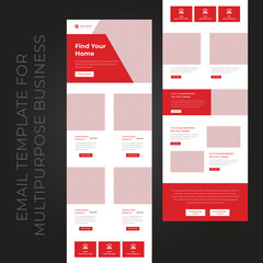 Multipurpose Business Email Marketing Newsletter Template Design