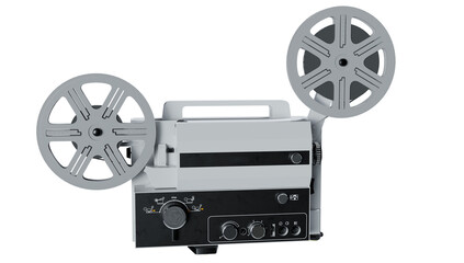 Movie film reels and projecto.