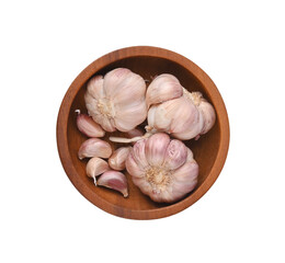 garlic on transparent png.