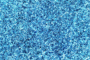 Fototapeta na wymiar Geometric shape background. Blue mosaic pieces background. Ceramic decoration texture. Puzzle look graphic design. Vibrant color texture. Grainy color backdrop.